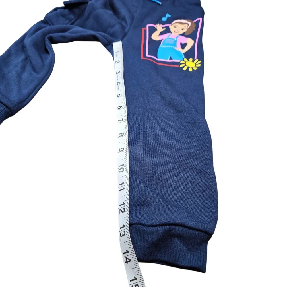 Ms Rachel Toddler Navy Blue Hoodie and Cargo Jogger Pants 2 Piece Set 3T